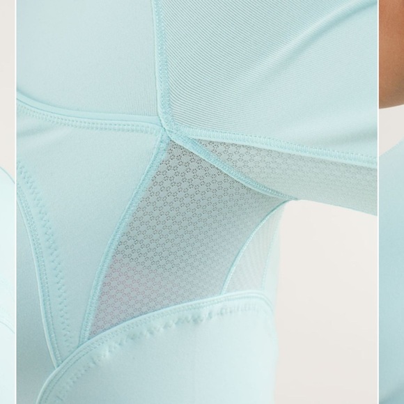 Lululemon Forme Jacket Full Length Women's Sz 4 Light Blue Aquamarine Full Zip - Picture 16 of 16